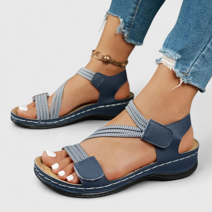 Durable women's orthopedic sandals with advanced arch support technology for lasting comfort.