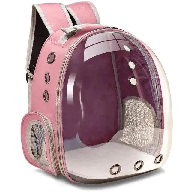 Secure pet carrier for car, with durable straps & safe design for dog & cat travel protection.