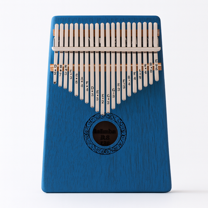 Unisex 17-key kalimba thumb piano, a beautiful wooden musical instrument for beginners & relaxation.