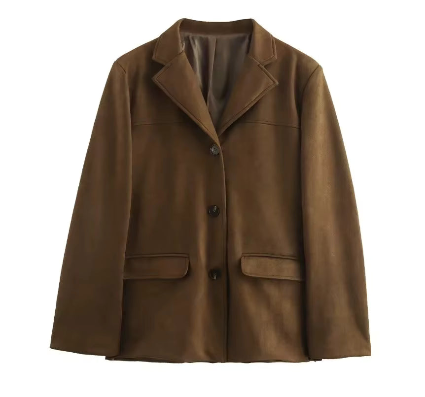 Women's Oversized Brown Trench Coat