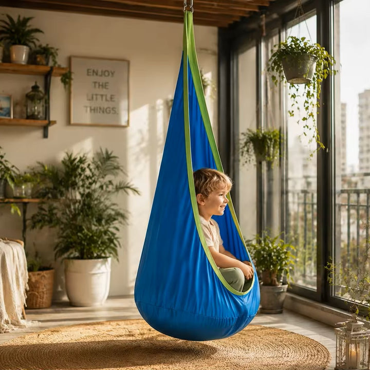 Kids' Indoor Sensory Swing Hammock for Calming & Play