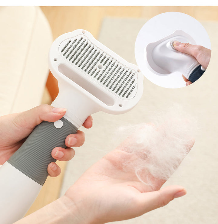 Quiet dog grooming dryer & detangler brush. Efficient pet hair dryer for quick, comfortable dog care.