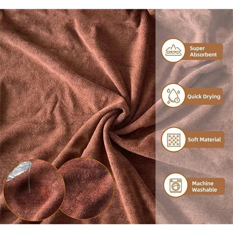Dogs' Ultra-Absorbent Drying Robe & Towel