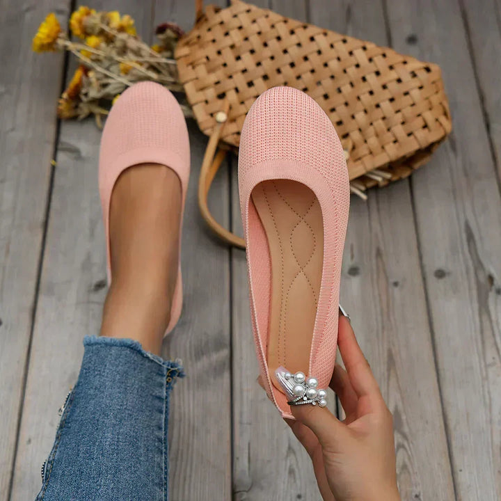 Healthy foot women's orthopedic shoes, breathable, anti-slip, providing comfort & support.