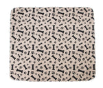 Beige  Black Bone Print
