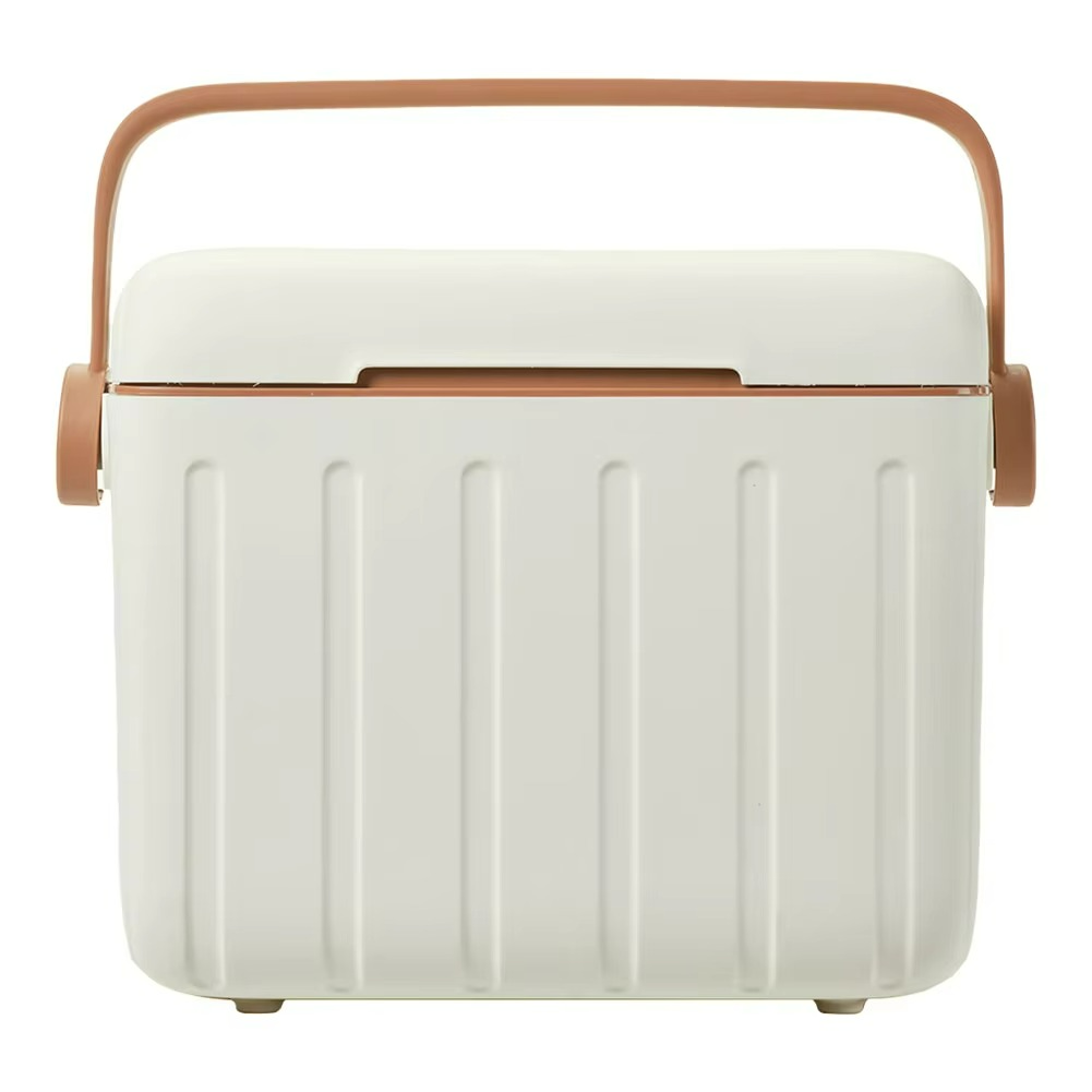 Compact 6L insulated cooler box, a durable portable solution for keeping drinks & food cold during travel & outdoor adventures.