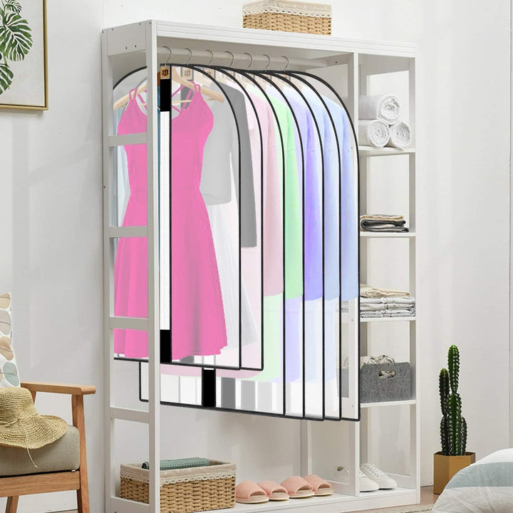 Travel-friendly 71" garment bag for wedding gowns & formal dresses.