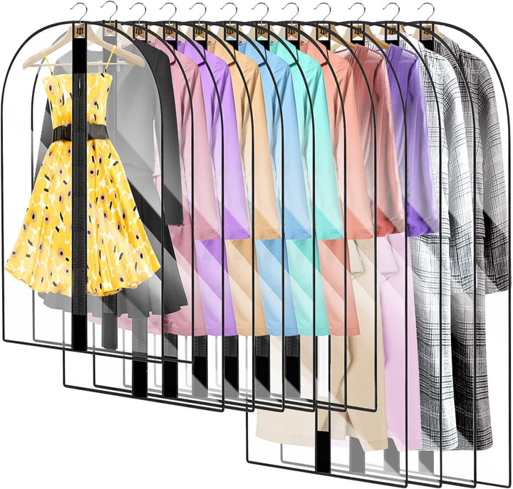 Protective 71" formalwear cover for dresses. Keeps clothing clean.