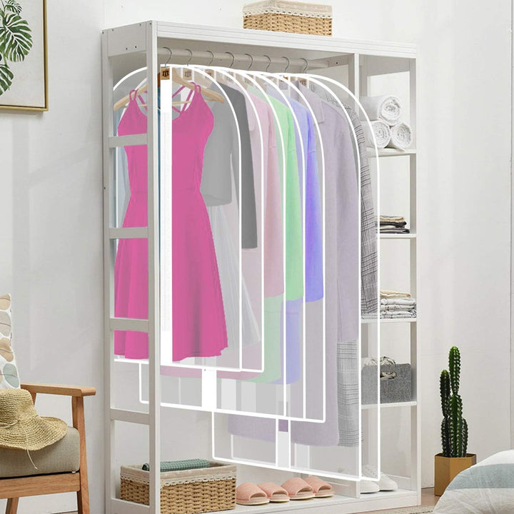 Dust-free garment bag, 71 inches, for wedding gowns & formalwear.