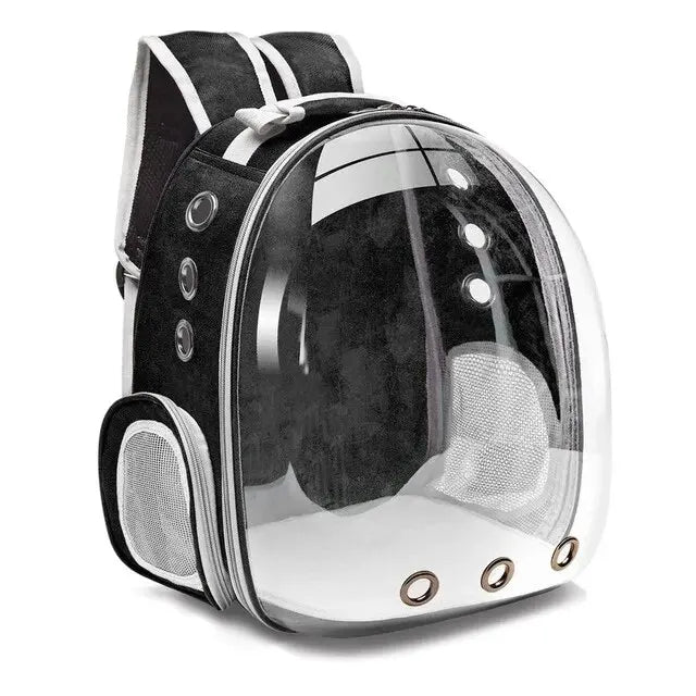 Cat car travel carrier bag, ventilated & cozy for feline companions on car journeys.