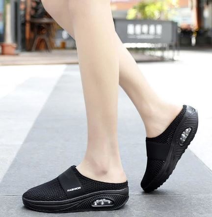 Lightweight women's slip-on orthopedic footwear, perfect for casual comfort & posture.