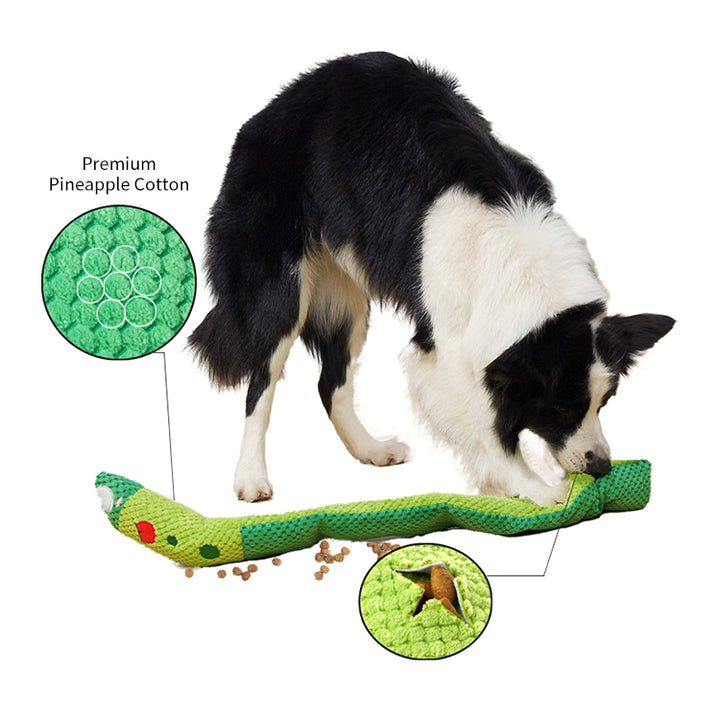 Dog's SnuffleSnake Interactive Puzzle Toy for Mental Stimulation