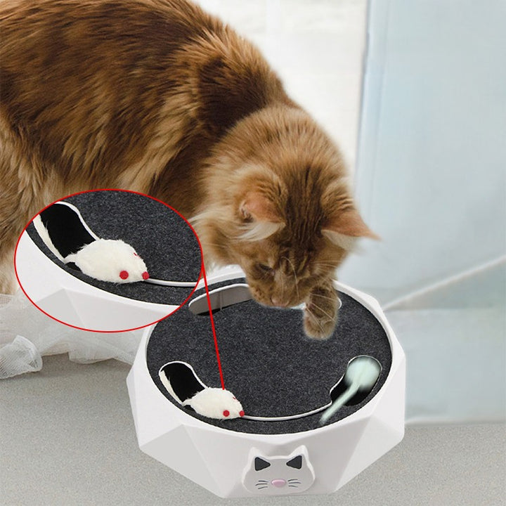 Interactive Cat Mouse Toy ClawTrek - Feline Play & Comfort