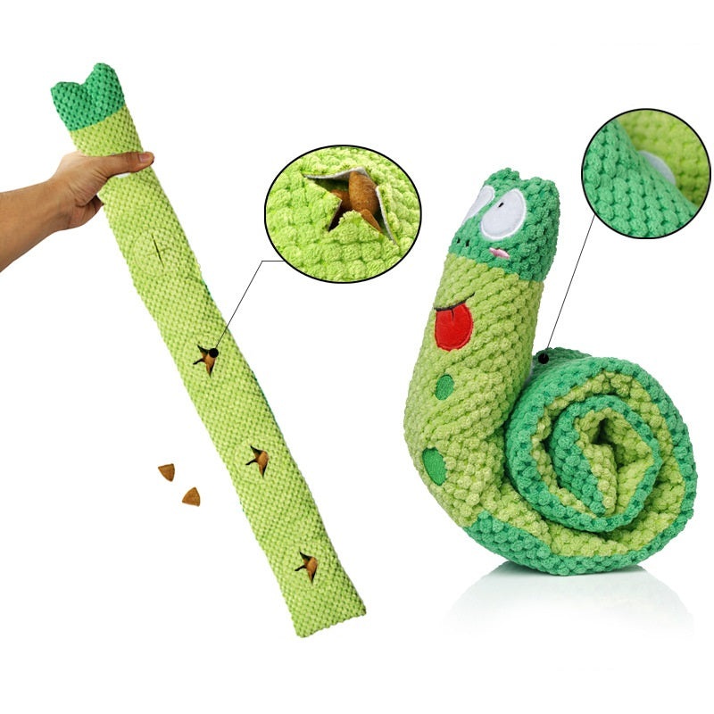 Dog's SnuffleSnake Interactive Puzzle Toy for Mental Stimulation