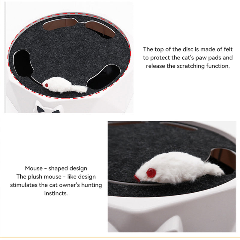Interactive Cat Mouse Toy ClawTrek - Feline Play & Comfort