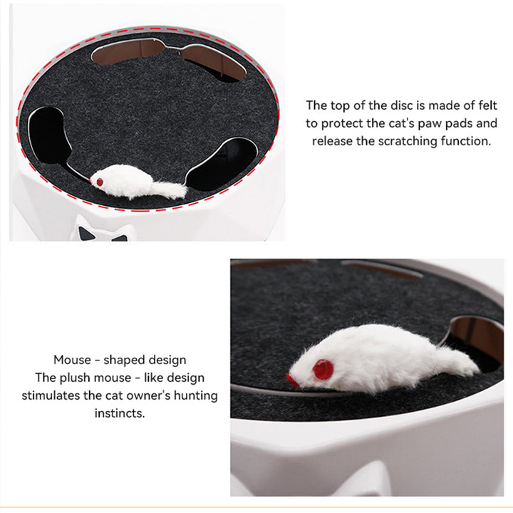 Interactive Cat Mouse Toy ClawTrek - Feline Play & Comfort