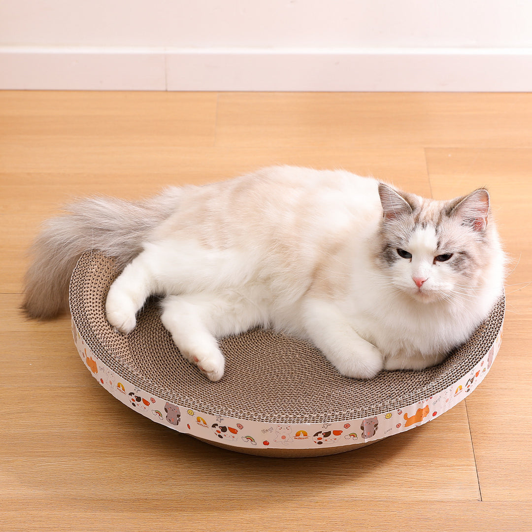 Pet's Cardboard Cat Scratcher Lounge & Rest Bed