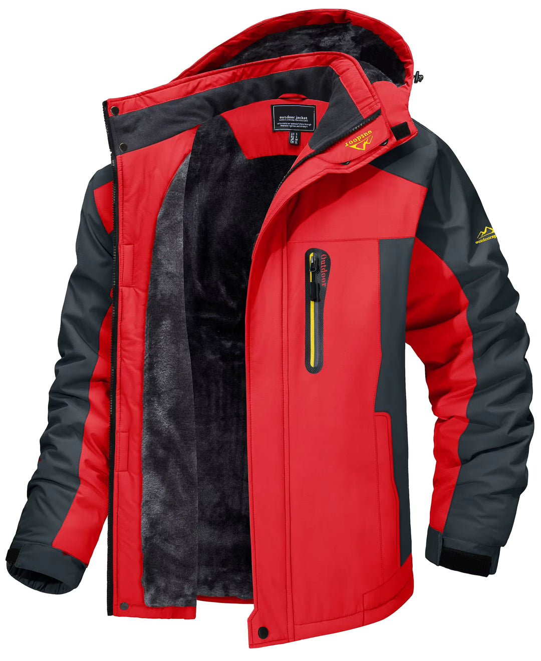 Men's Waterproof Outdoor Winter Jacket with Hood