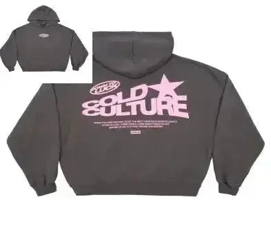 Oversized women's hoodie featuring a striking bold graphic, versatile for streetwear, casual wear & loungewear.