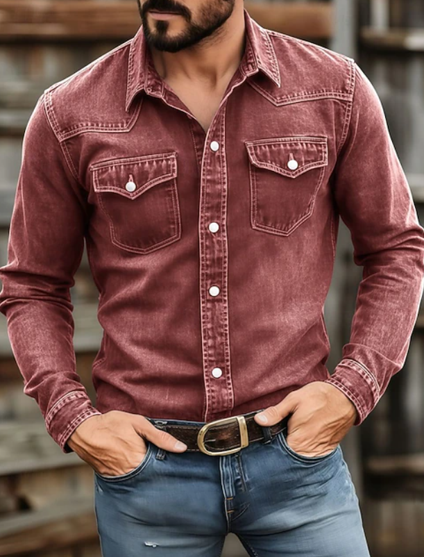 Men's Greyson classic button-up long sleeve shirt. Refined, versatile style for casual or formal wear.