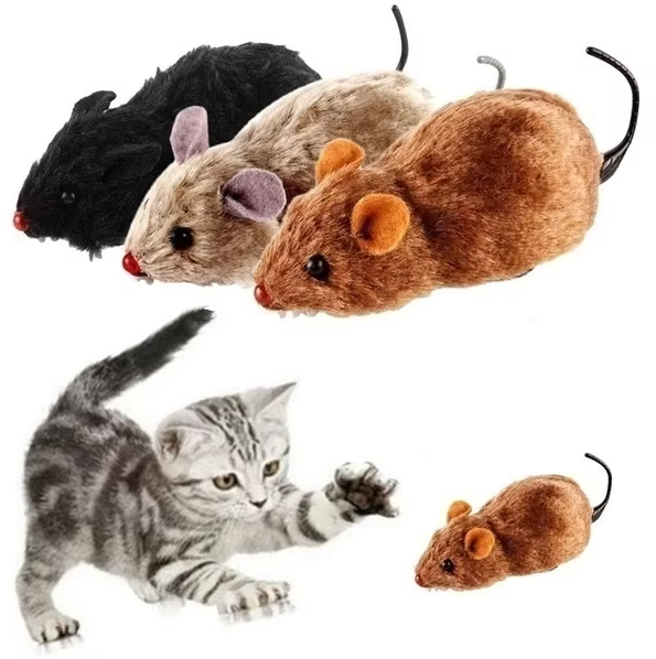 Interactive electric cat mouse toy for automatic play & feline enrichment. Keeps cats engaged with realistic mouse movement.