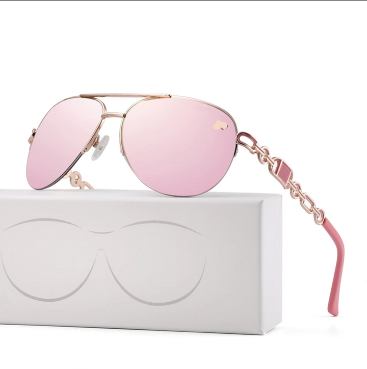 Women's stylish polarized sunglasses, a must-have accessory for glare reduction and effective UV protection.