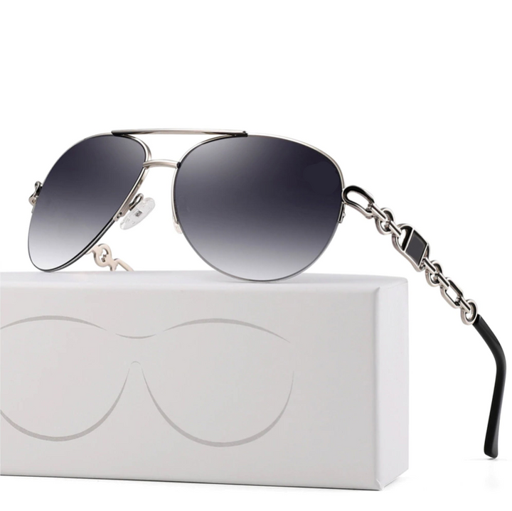 Elegant women's polarized sunglasses, an essential fashion accessory for UV protection and glare-free vision.