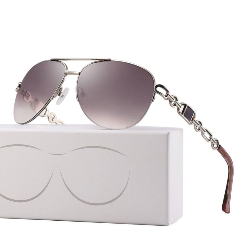 Sophisticated women's polarized eyewear for ultimate UV protection and stylish glare reduction in sunlight.