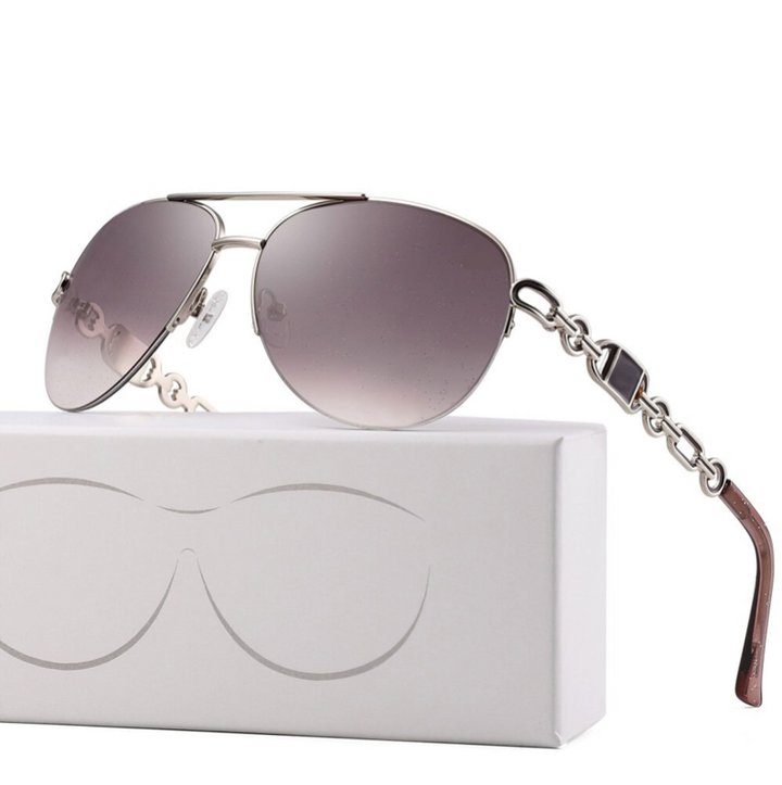 Sophisticated women's polarized eyewear for ultimate UV protection and stylish glare reduction in sunlight.