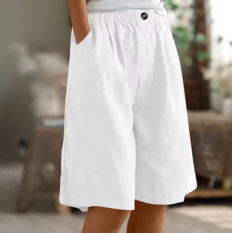 Women's Loose Fit Casual Shorts with Stretchy Waist
