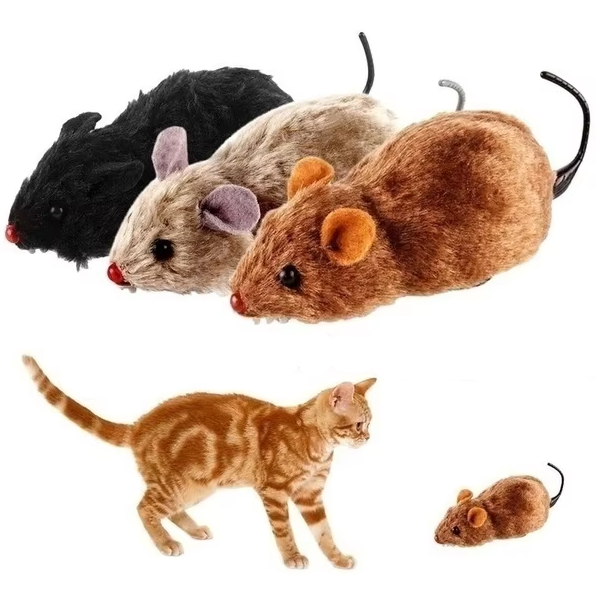 Automatic electric mouse toy for cats, providing endless interactive play & hunting stimulation without human intervention.