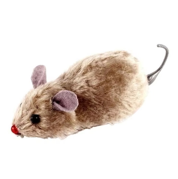 Automatic interactive cat toy with a mouse, designed for enrichment, keeping pets active & entertained with self-play.