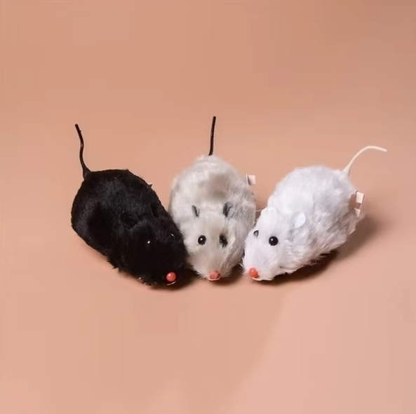 Hunting simulation electric cat toy with a realistic mouse. Provides interactive, automatic play for feline exercise & fun.
