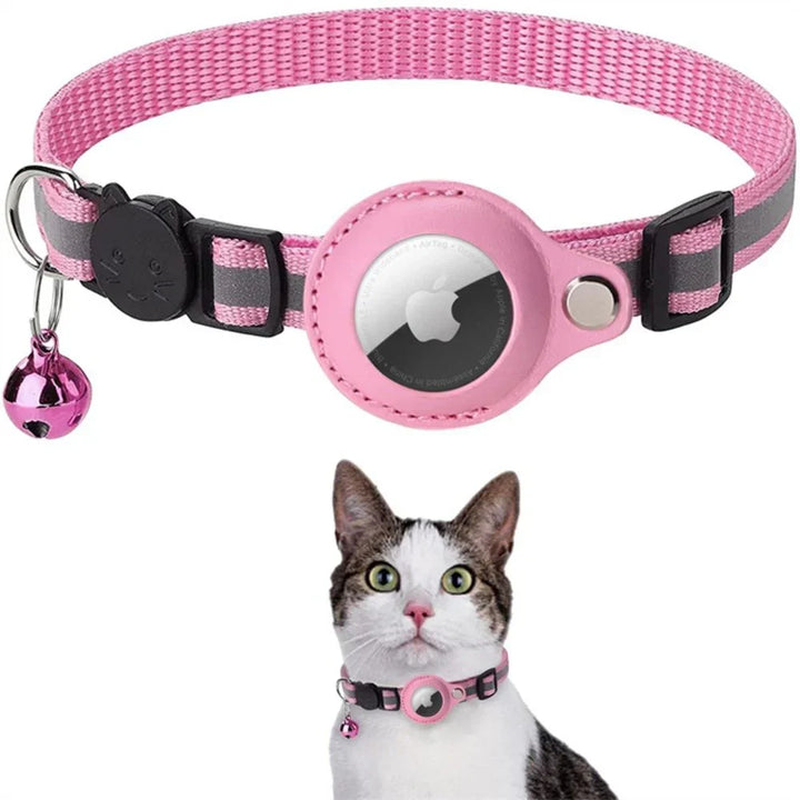 Adjustable breakaway cat collar with a cute bell, ensuring safety and style for your pet.