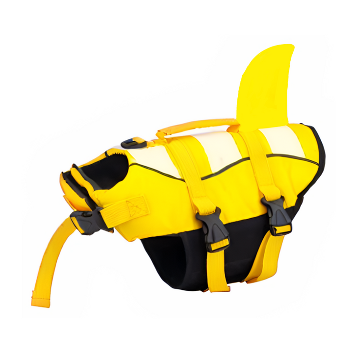 Premium pet life jacket for dogs, featuring a secure handle & superior buoyancy for ultimate water safety.