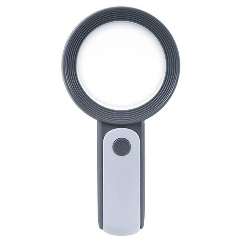 Senior vision reading aid: LED magnifier with adjustable light settings for low vision & hobbies.