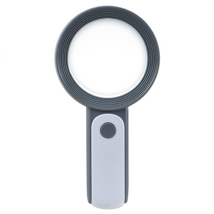 Senior vision reading aid: LED magnifier with adjustable light settings for low vision & hobbies.