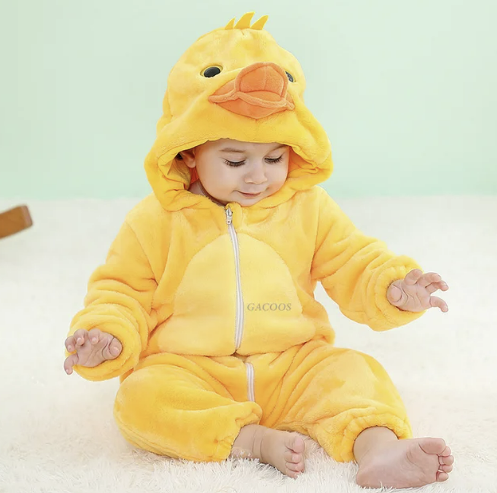 Cute unisex toddler animal onesie. Soft cotton blend romper, perfect for daily wear & costume.