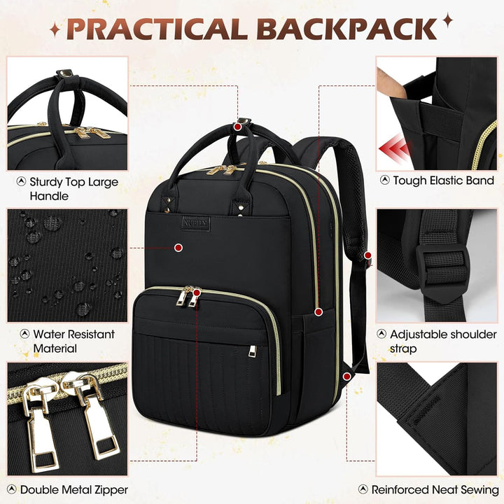 Stylish AeroFlex water-resistant travel backpack. Secure anti-theft design, perfect for laptops & daily essentials.