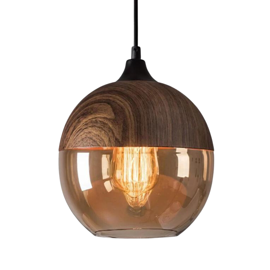 Arven Scandinavian wooden pendant light, timeless Nordic design, warm glow.