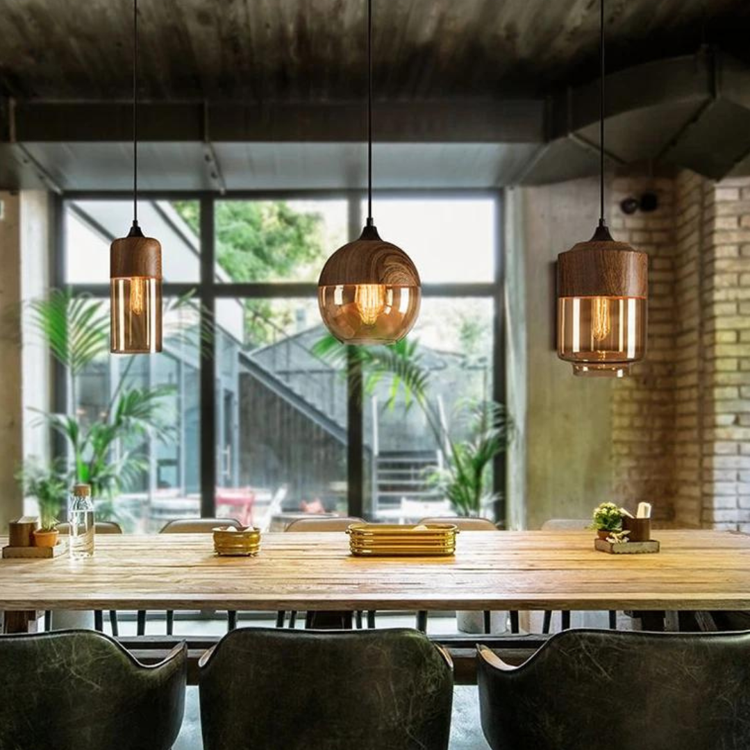 Arven Scandinavian ceiling light, wooden finish, ideal for modern minimalist homes.