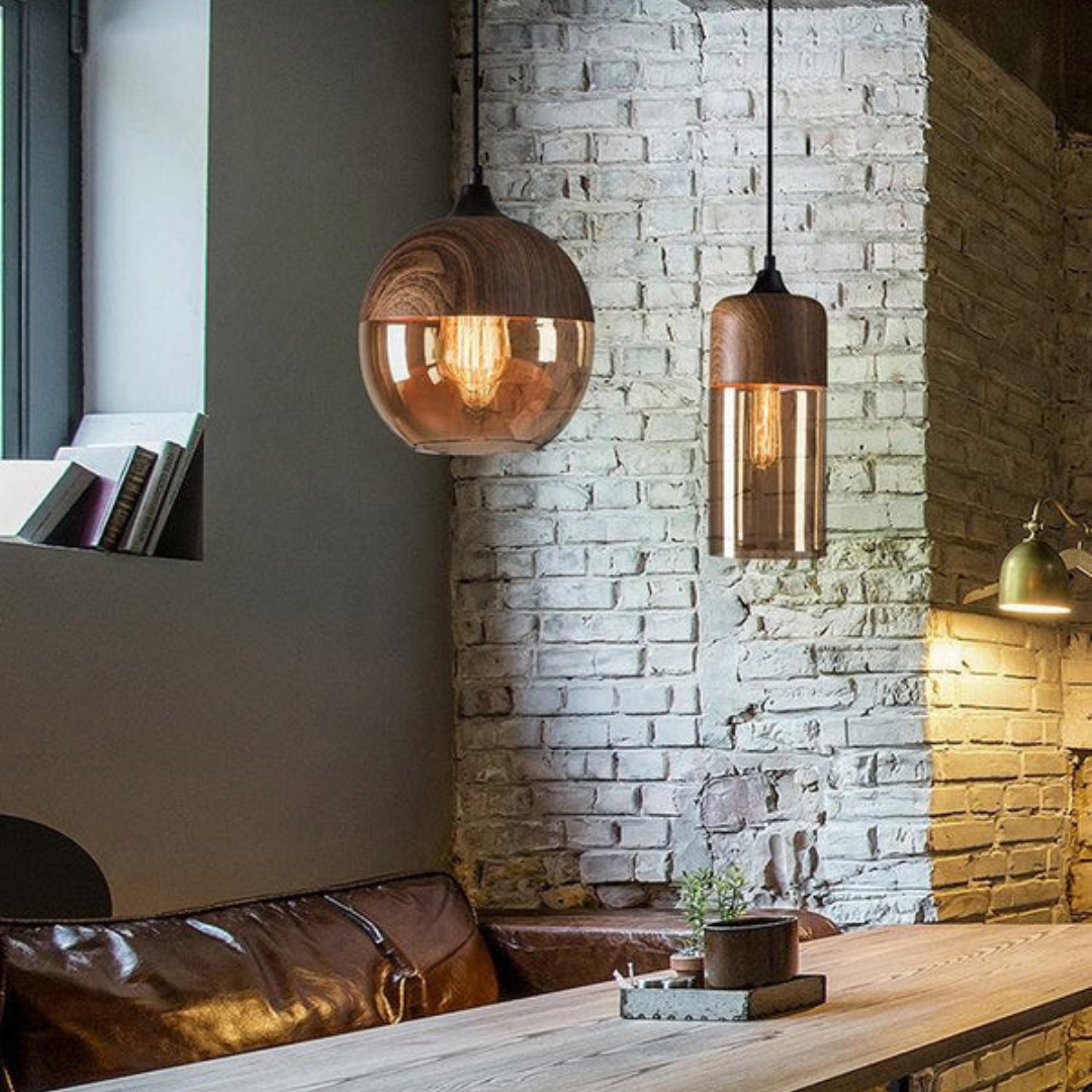 Arven Scandinavian wooden pendant light, perfect for cozy and modern home decor.