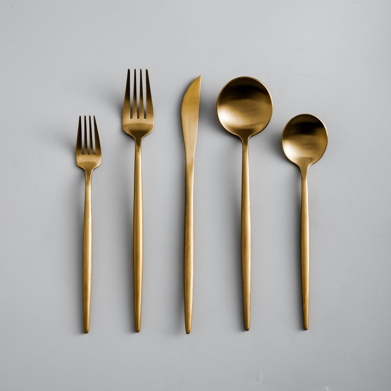 Aurora Modern Cutlery Set. Elegant, durable flatware for a sophisticated dining experience.
