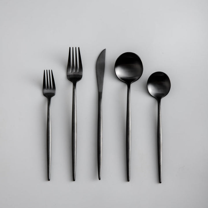 Aurora Cutlery Set in gift packaging. A perfect host gift for modern homes.