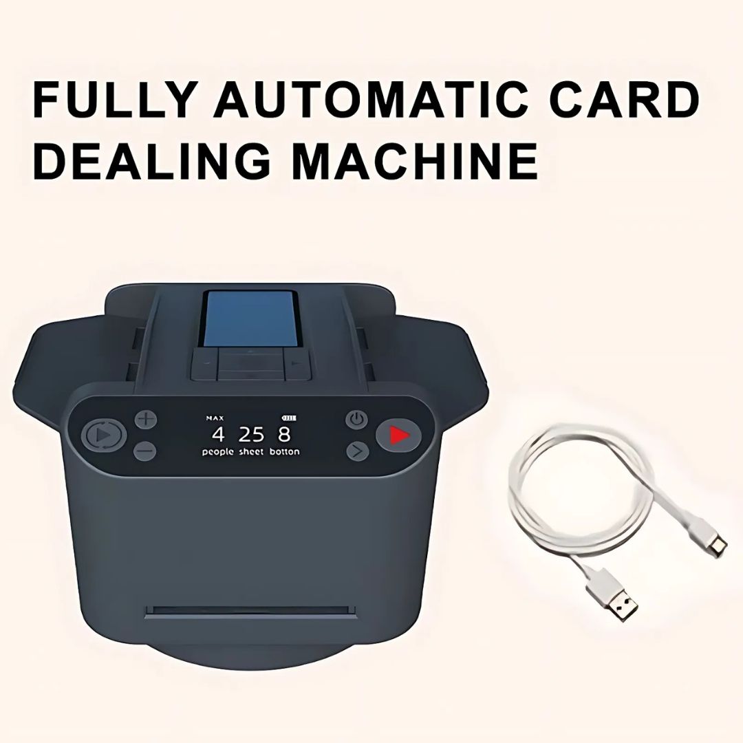 Automatic shuffler for playing cards, perfect for any game table, poker or blackjack.