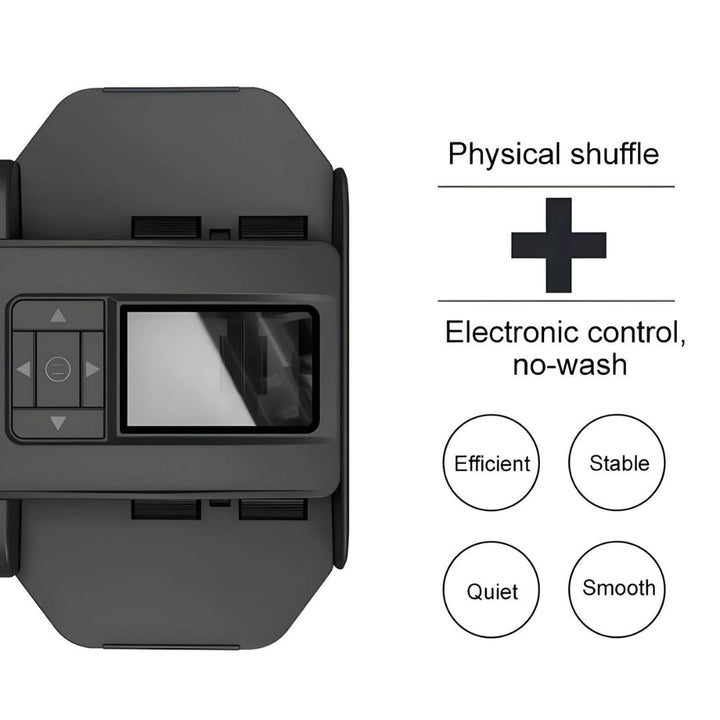 Professional-grade automatic shuffler for casino-style card games and poker tournaments.