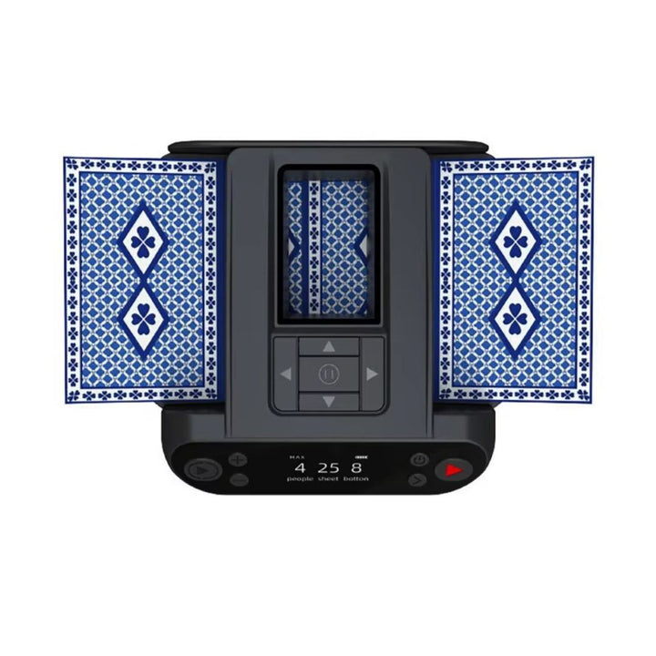 Electric card shuffling machine, perfect for blackjack, board games, and efficient play.
