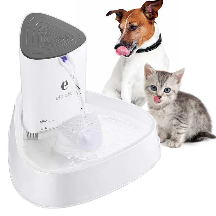 Sleek ceramic pet water fountain, a stylish and durable automatic dog & cat waterer.
