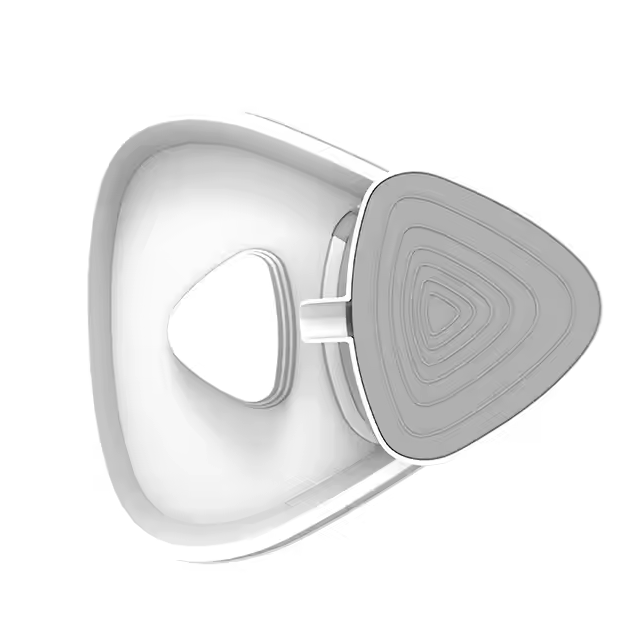Flowing water in a ceramic automatic pet fountain, ensuring fresh, clean hydration for pets.