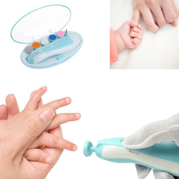 Baby Electric Nail Trimmer Kit for gentle infant & toddler nail care. Safe, automatic grooming for newborns.
